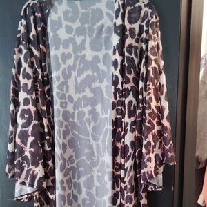 Leopard Print Kimono Cardigan